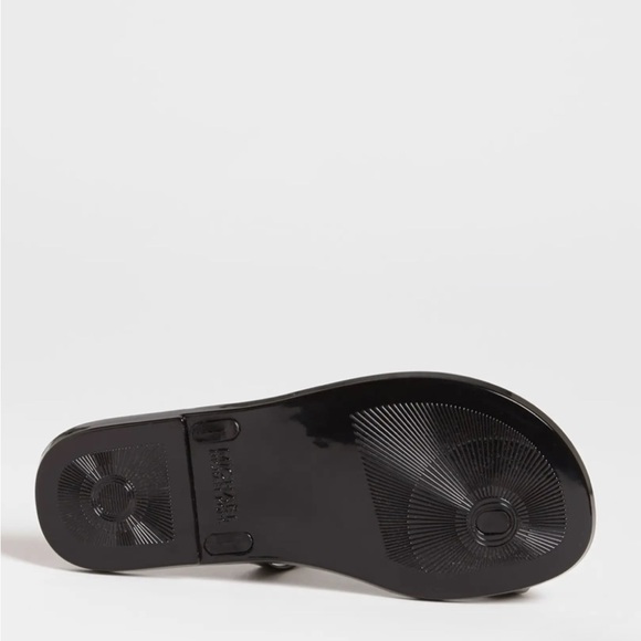 MICHAEL Michael Kors Sondra Jelly T Strap Gold Logo Sandal Nordstrom Exclusive - Picture 2 of 5